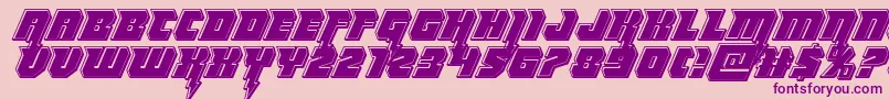 Thundertitanbevel Font – Purple Fonts on Pink Background