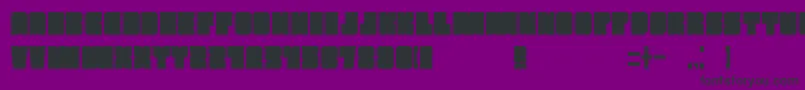 フォントMars – 紫の背景に黒い文字