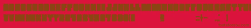 Mars Font – Brown Fonts on Red Background