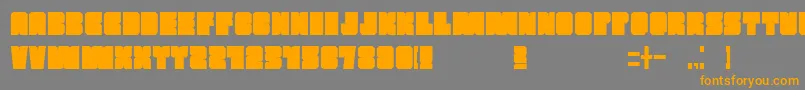 Mars Font – Orange Fonts on Gray Background