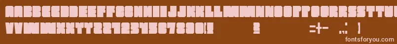 More about Mars Font Mars Font – Pink Fonts on Brown Background
