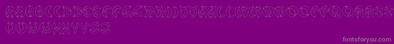 DerWurstFont Font – Gray Fonts on Purple Background