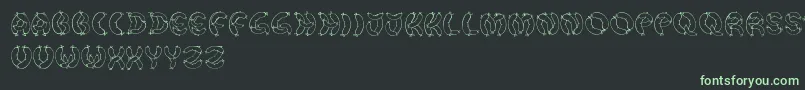 Fonte DerWurstFont – fontes verdes em um fundo preto