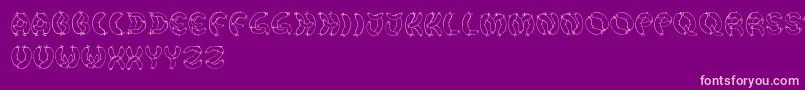 DerWurstFont Font – Pink Fonts on Purple Background