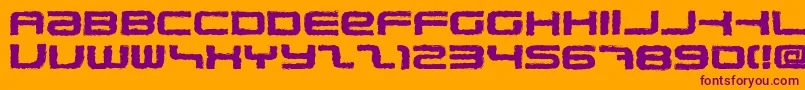 PhatboySlimRough Font – Purple Fonts on Orange Background