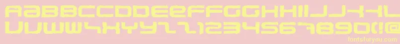 PhatboySlimRough Font – Yellow Fonts on Pink Background