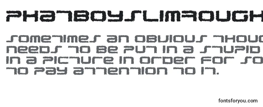Review of the PhatboySlimRough Font