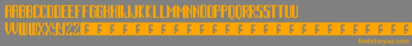 CinematicLanguage Font – Orange Fonts on Gray Background