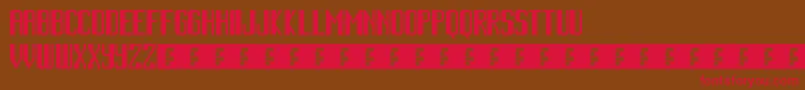 CinematicLanguage Font – Red Fonts on Brown Background