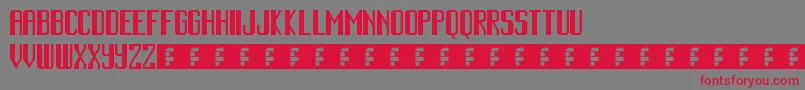 CinematicLanguage Font – Red Fonts on Gray Background