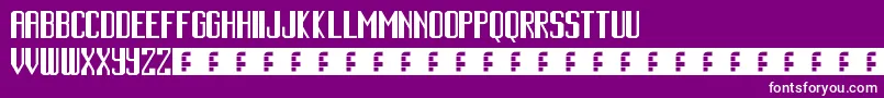 CinematicLanguage Font – White Fonts on Purple Background