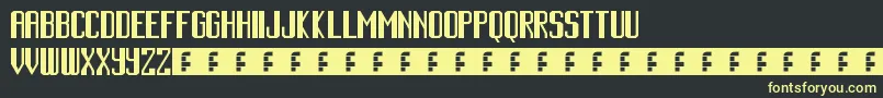 CinematicLanguage Font – Yellow Fonts on Black Background