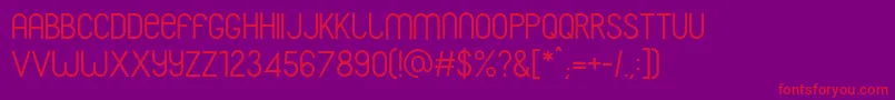 FranksRegular Font – Red Fonts on Purple Background