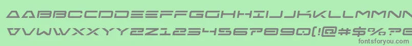 Freeagentsemital Font – Gray Fonts on Green Background