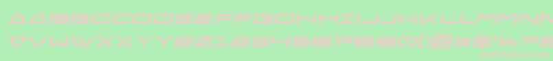 Freeagentsemital Font – Pink Fonts on Green Background