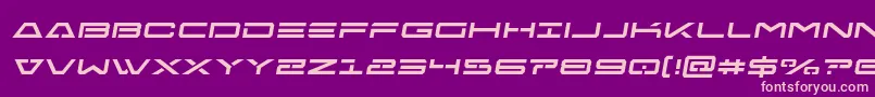 Freeagentsemital Font – Pink Fonts on Purple Background