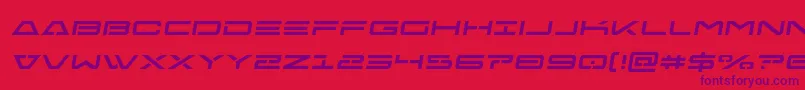 Freeagentsemital Font – Purple Fonts on Red Background