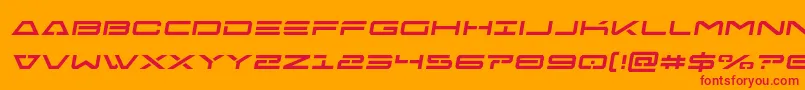 Freeagentsemital Font – Red Fonts on Orange Background