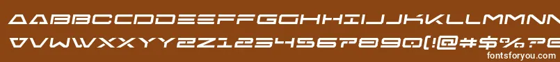 Freeagentsemital Font – White Fonts on Brown Background