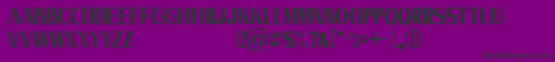 AxilePersonalUseOnly Font – Black Fonts on Purple Background