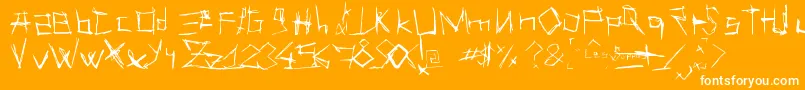 LesSuppos Font – White Fonts on Orange Background