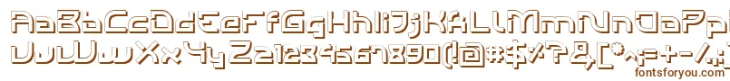 Шрифт IndividigitalShaded – коричневые шрифты