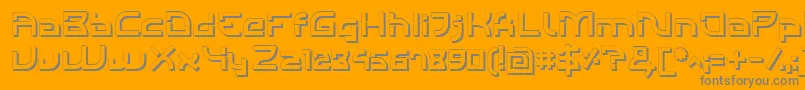 IndividigitalShaded Font – Gray Fonts on Orange Background