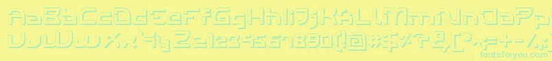IndividigitalShaded Font – Green Fonts on Yellow Background