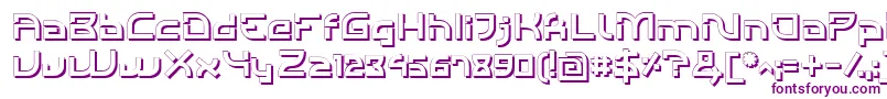 Шрифт IndividigitalShaded – фиолетовые шрифты