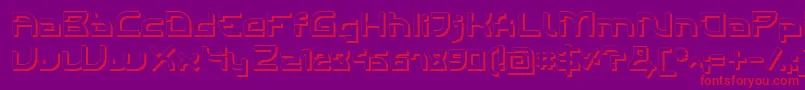 IndividigitalShaded Font – Red Fonts on Purple Background
