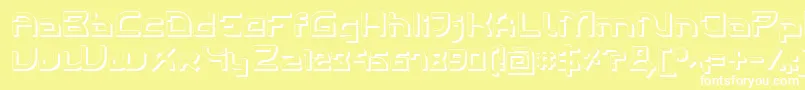 IndividigitalShaded Font – White Fonts on Yellow Background