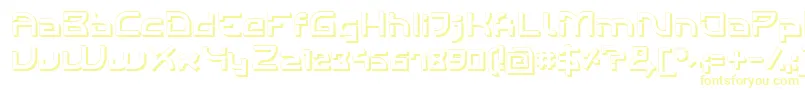 Шрифт IndividigitalShaded – жёлтые шрифты