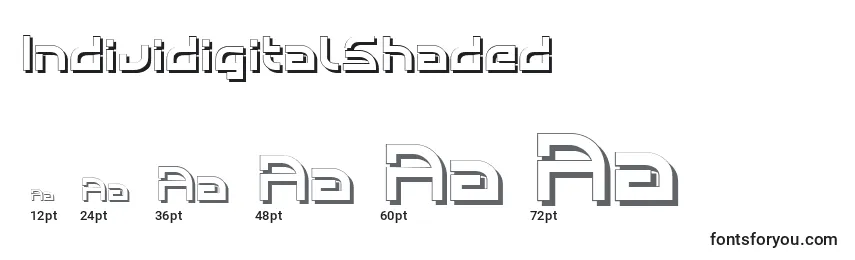 IndividigitalShaded Font Sizes