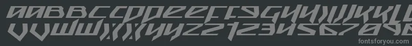 Подробнее о шрифте SnubfighterExpandedItalic Шрифт SnubfighterExpandedItalic – серые шрифты на чёрном фоне