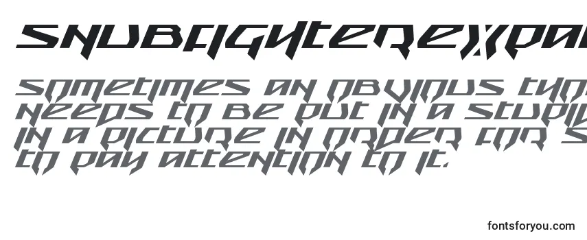 SnubfighterExpandedItalic-fontti