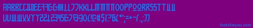 AppleKorea Font – Blue Fonts on Purple Background