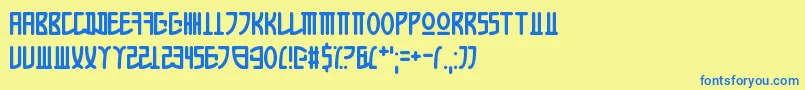 Police AppleKorea – polices bleues sur fond jaune