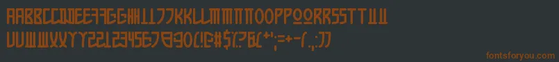 AppleKorea Font – Brown Fonts on Black Background