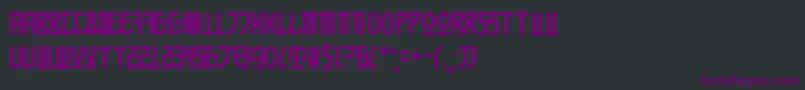 AppleKorea Font – Purple Fonts on Black Background