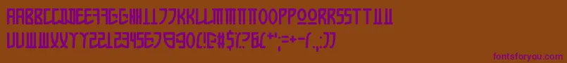 AppleKorea Font – Purple Fonts on Brown Background