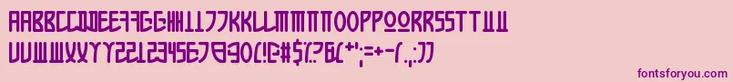 Шрифт AppleKorea – фиолетовые шрифты на розовом фоне