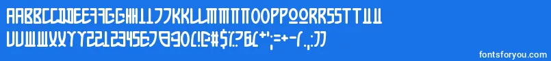 AppleKorea Font – White Fonts on Blue Background
