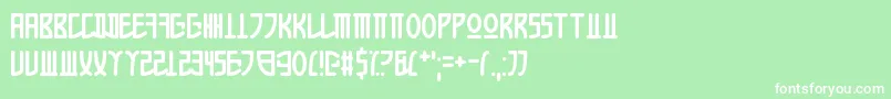 Fonte AppleKorea – fontes brancas em um fundo verde