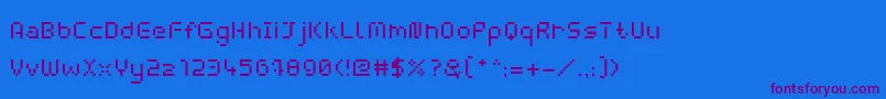 fuente WebpixelBitmapRegular – Fuentes Moradas Sobre Fondo Azul