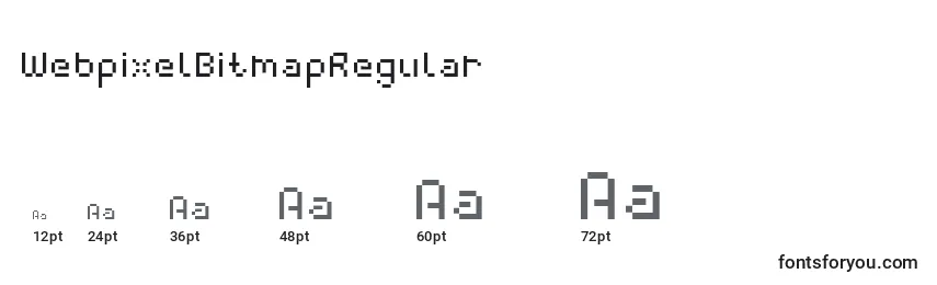 Größen der Schriftart WebpixelBitmapRegular