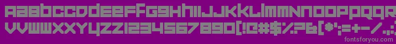 CorporationGamesStraight Font – Gray Fonts on Purple Background