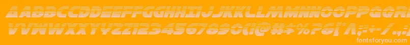 Hansolov3gradital Font – Pink Fonts on Orange Background