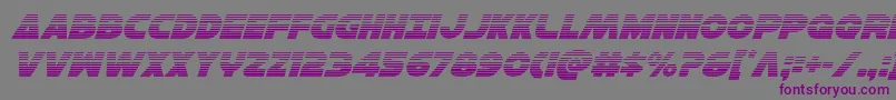 Hansolov3gradital Font – Purple Fonts on Gray Background