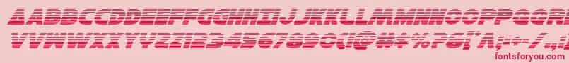 Hansolov3gradital Font – Red Fonts on Pink Background