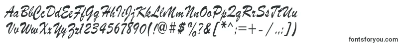 フォントParsekCondensed – インクで書かれたフォント